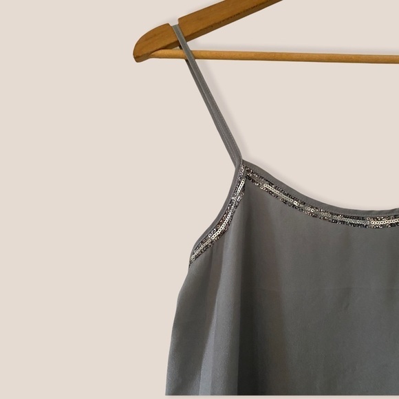 Express Sequins Open Back Camisole - Picture 2 of 6